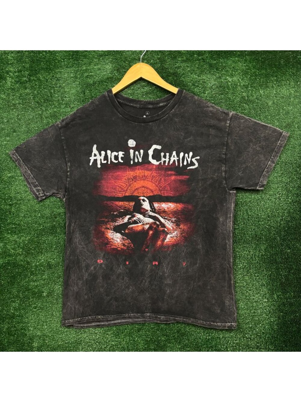 Alice In Chains DIRT mineral Wash T-Shirt Size Large